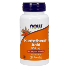 Pantothenic Acid, Витамин Б5, Пантотеновая Кислота 500 мг - 100 капсул